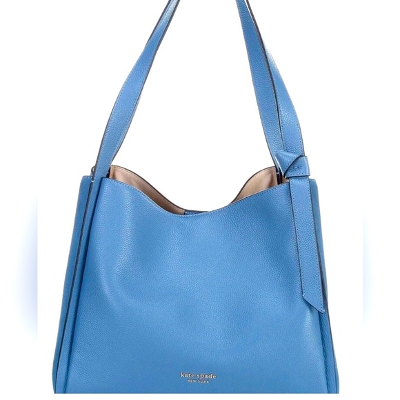 Kate Spade New York Knott Pebbled and Suede Leather Shoulder Bag